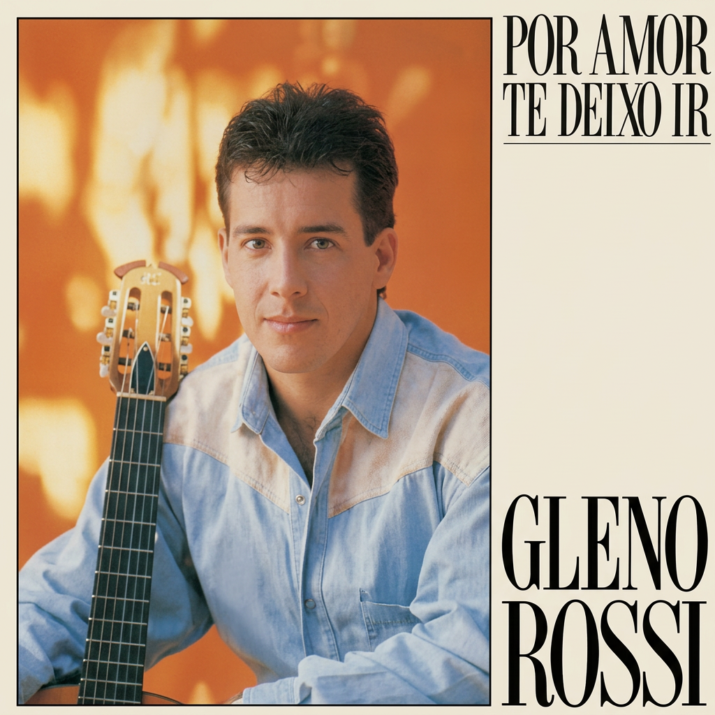 Capa do LP Por Amor Te Deixo Ir, de Gleno Rossi (1989)